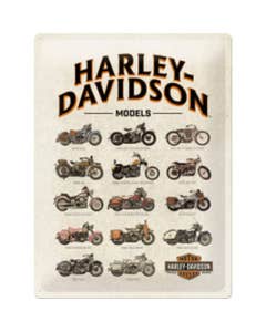 HARLEY-DAVIDSON SIGN HD MODEL CHART