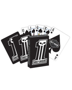  Harley-davidson  Dark Custom Playing Cards Black