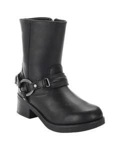  Harley-davidson Womens Christa Leather Boots Black