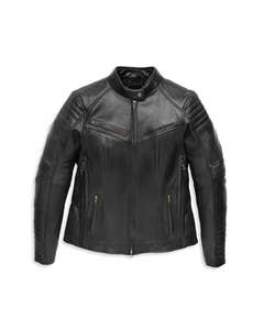  Harley-davidson Womens Willie G&reg; Leather Jacket With Rhinestones