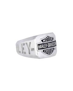  Harley-davidson Mens Bar And Shield Cutout Dress Ring